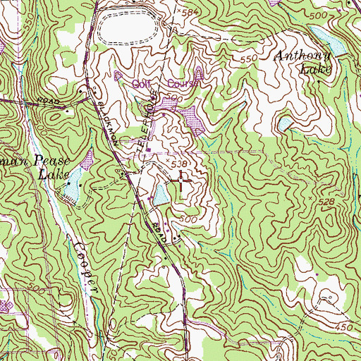 Topographic Map of Columbus North Division, GA