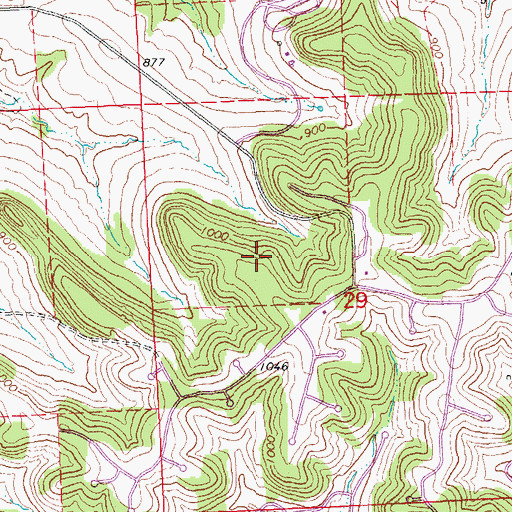 Topographic Map of The Galena Territory Census Designated Place, IL