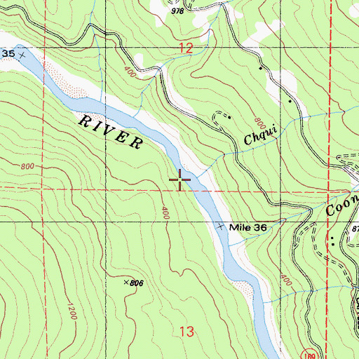 Topographic Map of Chqui Creek, CA