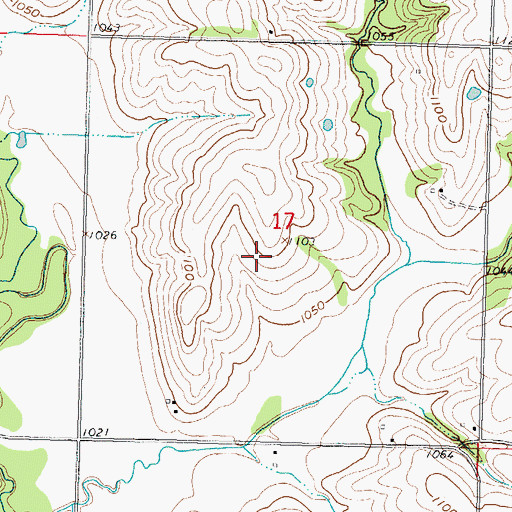 Topographic Map of Kickapoo Site 2 Census Designated Place, KS
