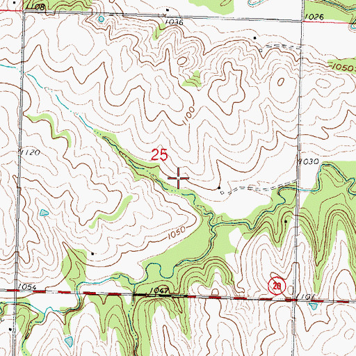 Topographic Map of Kickapoo Site 5 Census Designated Place, KS