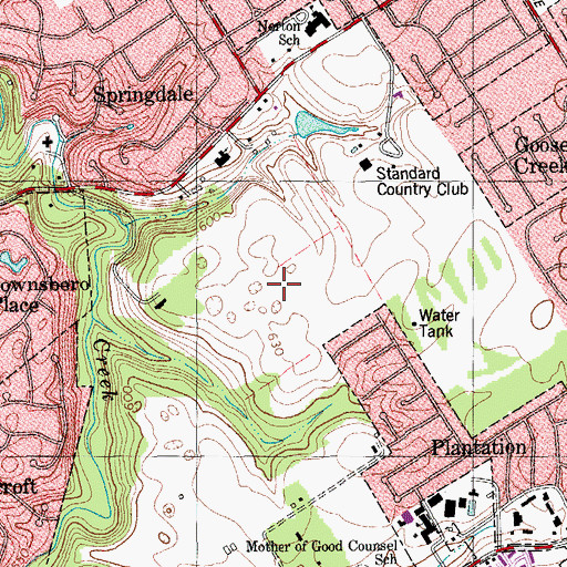 Topographic Map of East Jefferson Division, KY