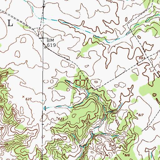 Topographic Map of Fort Campbell Division, KY
