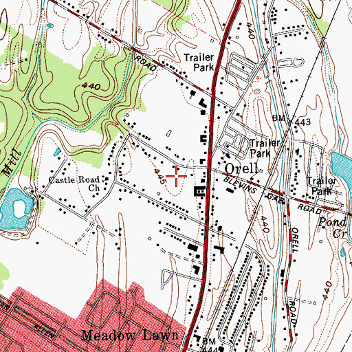 Topographic Map of South Dixie Division, KY