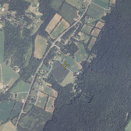 Aerial/Satellite Image of Brownsville Census Designated Place, MD