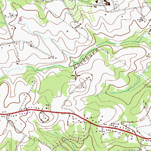 Topographic Map of Ilchester Census Designated Place, MD
