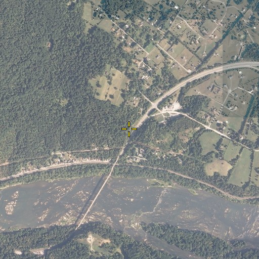 Aerial/Satellite Image of Sandy Hook Census Designated Place, MD