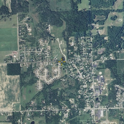 Aerial/Satellite Image of Bath Census Designated Place, MI