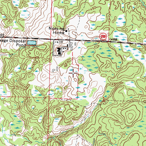 Topographic Map of The Ranch Census Designated Place, MN
