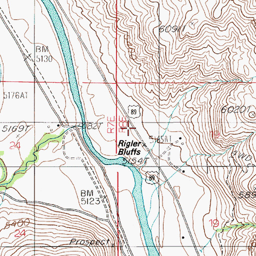 Topographic Map of Corwin Springs Census Designated Place, MT