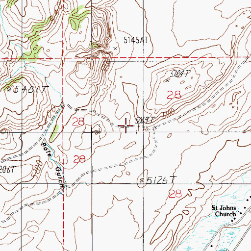 Topographic Map of Emigrant Census Designated Place, MT
