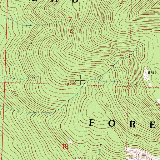 Topographic Map of Swan Lake Census Designated Place, MT