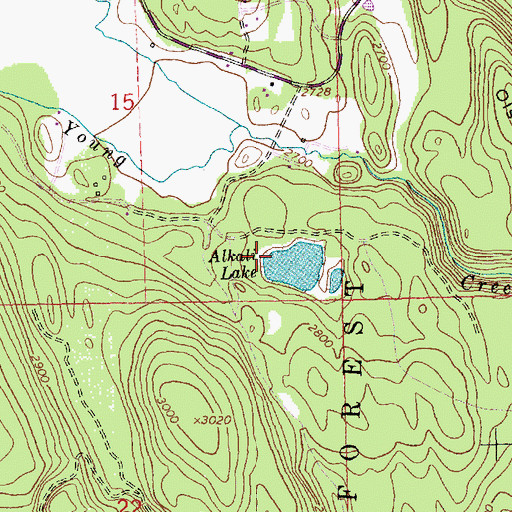 Topographic Map of West Kootenai Census Designated Place, MT