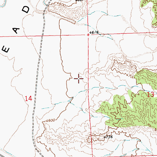 Topographic Map of Beaverdam Census Designated Place, NV