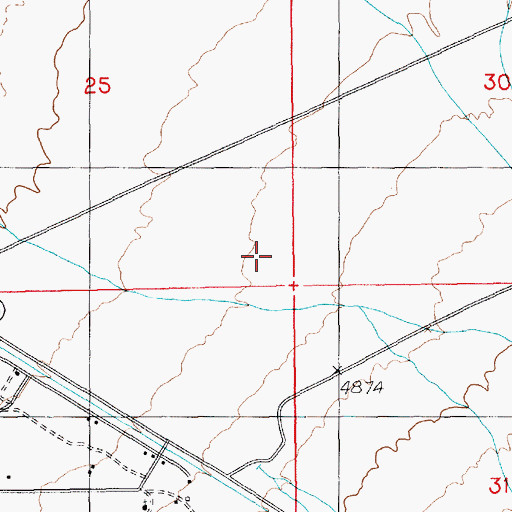 Topographic Map of Rachel Census Designated Place, NV