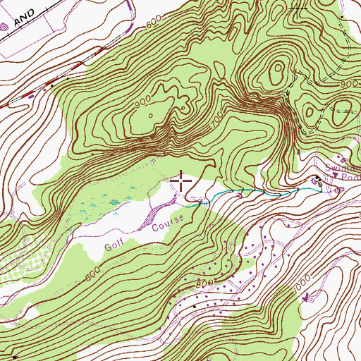 Topographic Map of Panther Valley Census Designated Place, NJ