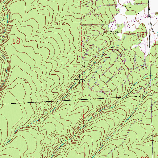 Topographic Map of Bluewater Acres Census Designated Place, NM