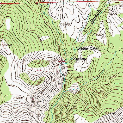 Topographic Map of Auger Canyon, AZ