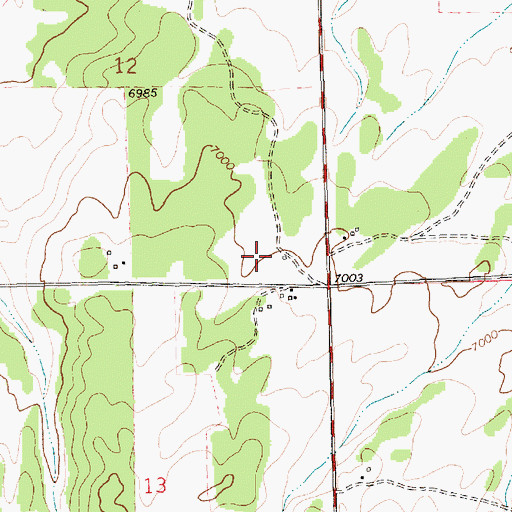 Topographic Map of Fence Lake Census Designated Place, NM