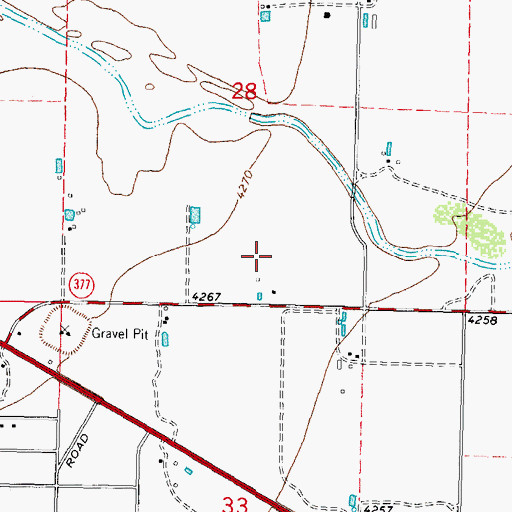 Topographic Map of Pecan Park Census Designated Place, NM
