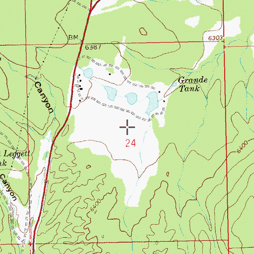Topographic Map of Rancho Grande Census Designated Place, NM
