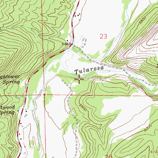 Topographic Map of Rivers Census Designated Place, NM
