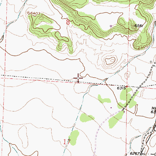 Topographic Map of San Fidel Census Designated Place, NM