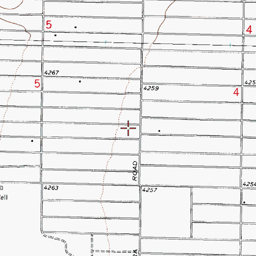 Topographic Map of Ventura Census Designated Place, NM