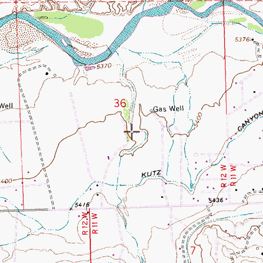 Topographic Map of West Hammond Census Designated Place, NM