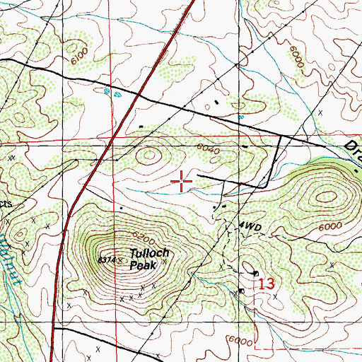 Topographic Map of White Signal Census Designated Place, NM