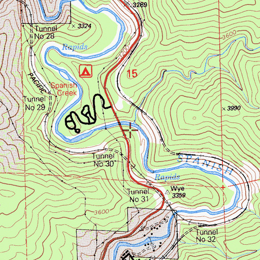 Topographic Map of Clear Creek, CA