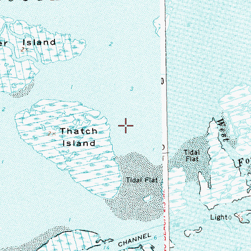 Topographic Map of Gilgo Census Designated Place, NY