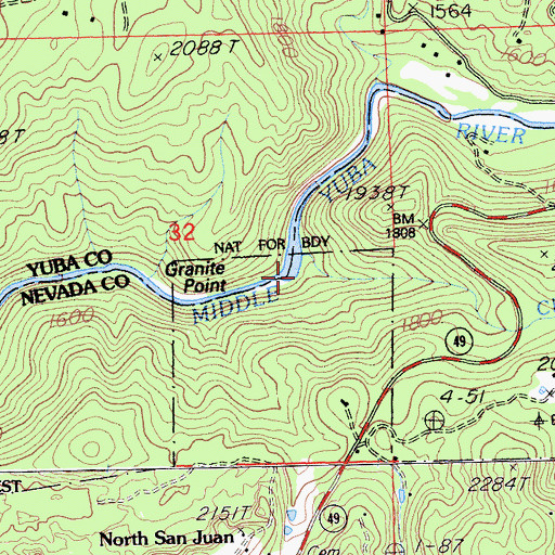 Topographic Map of Clear Creek, CA