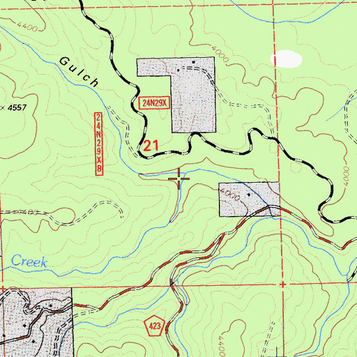 Topographic Map of Clear Creek, CA