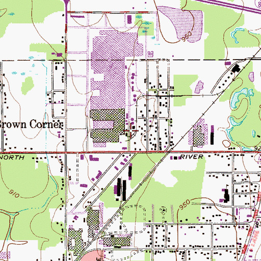 Topographic Map of Morgandale Census Designated Place, OH