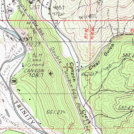 Topographic Map of Clear Gulch, CA