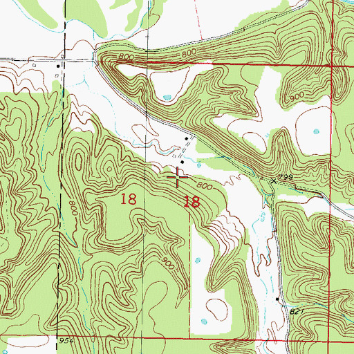 Topographic Map of Kenwood Census Designated Place, OK