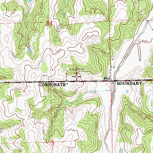 Topographic Map of Oklahoma City Northeast Division, OK