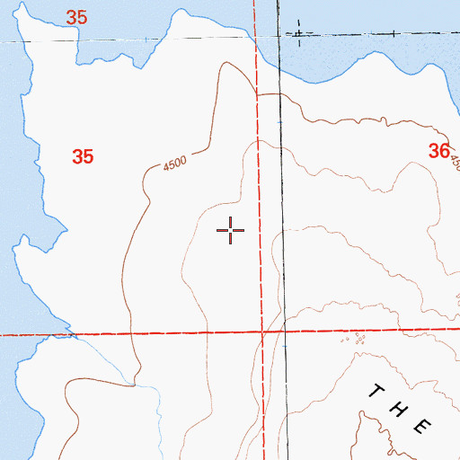 Topographic Map of Clear Lake National Wildlife Refuge, CA