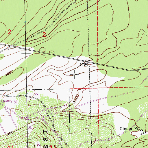 Topographic Map of Tetherow Census Designated Place, OR