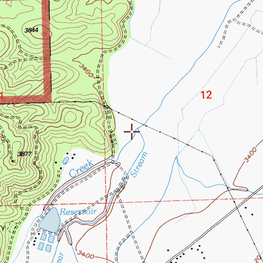 Topographic Map of Clear Stream, CA