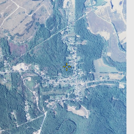 Aerial/Satellite Image of Moshannon Census Designated Place, PA