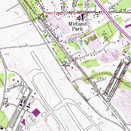 Topographic Map of North Charleston Division, SC