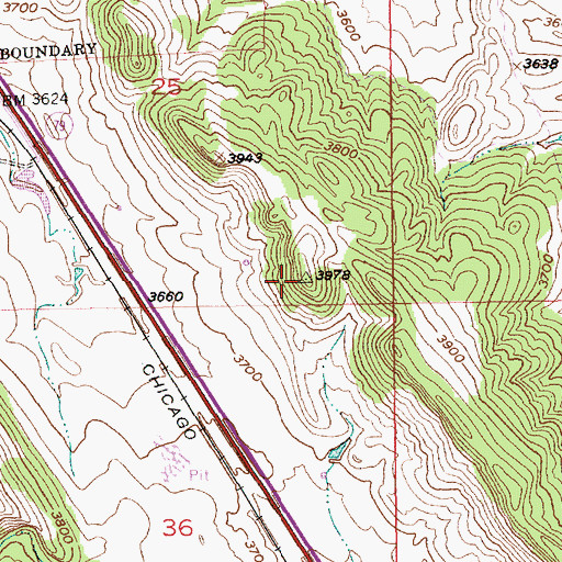 Topographic Map of Blucksberg Mountain Census Designated Place, SD