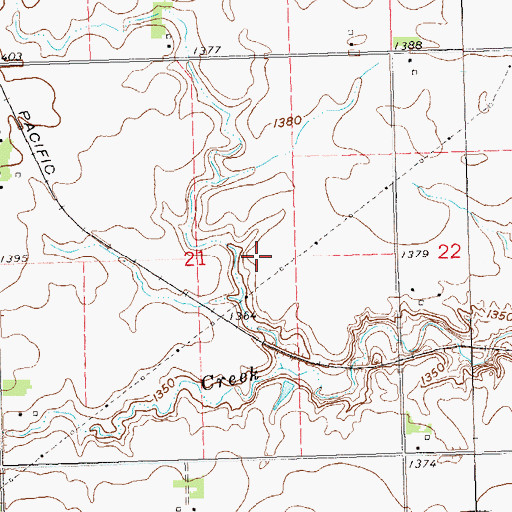 Topographic Map of Shindler Census Designated Place, SD
