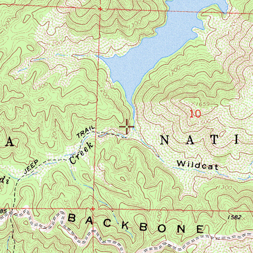 Topographic Map of Clikapudi Creek, CA