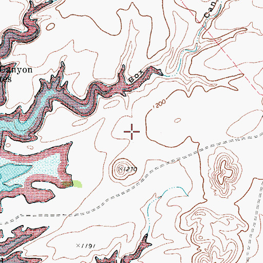 Topographic Map of Amistad Census Designated Place, TX