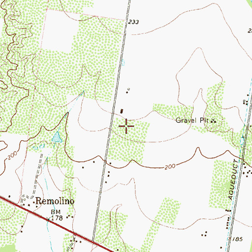 Topographic Map of Barrera Census Designated Place, TX
