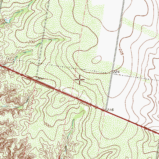 Topographic Map of Casa Blanca Census Designated Place, TX