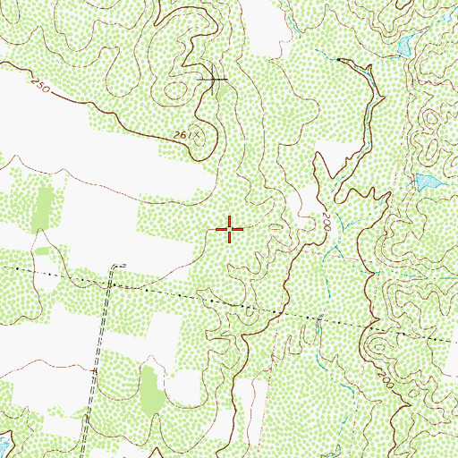 Topographic Map of El Cenizo Census Designated Place, TX